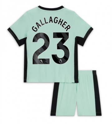 Chelsea Conor Gallagher #23 Tercera Equipación Niños 2023-24 Manga Corta (+ Pantalones cortos)